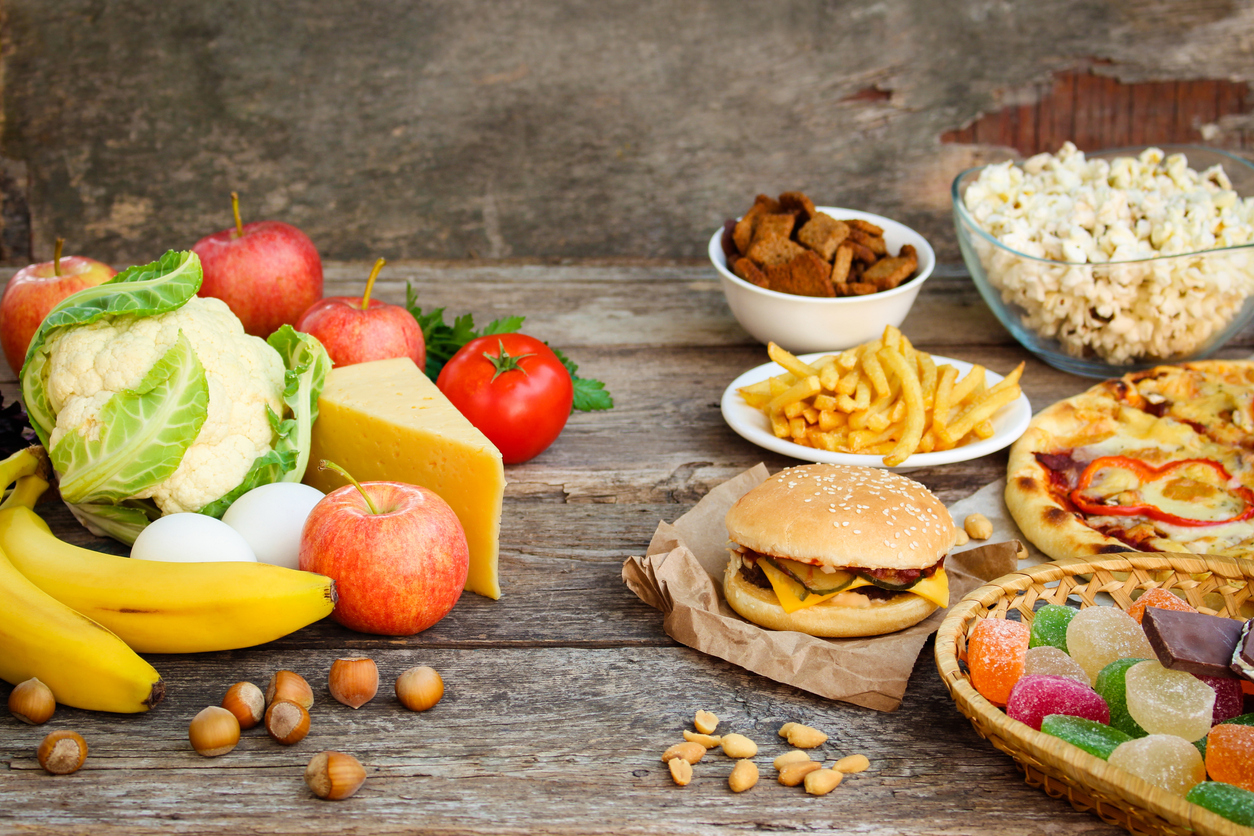 Healthy vs Unhealthy foods